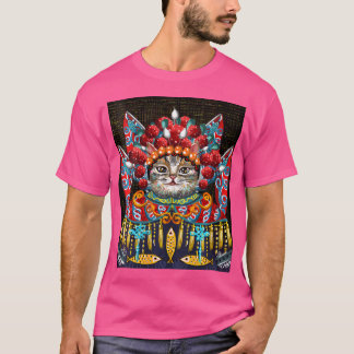 Klassisk Beijing Opera Cat Drama T Shirt