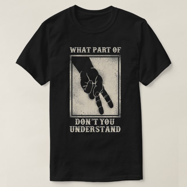 Klassisk Biker för motorcykel förstår inte två Fin T Shirt (Design framsida)