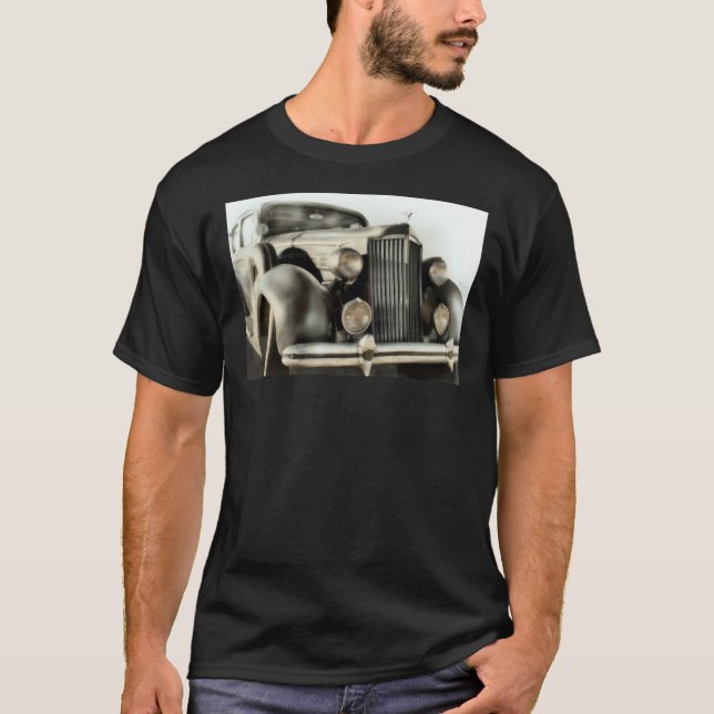 Klassisk bil 1937 Packard Classic T-Shirt (Framsida)