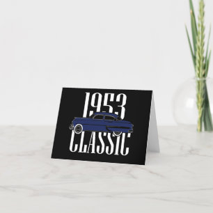 Klassisk bil 1953 helgkort