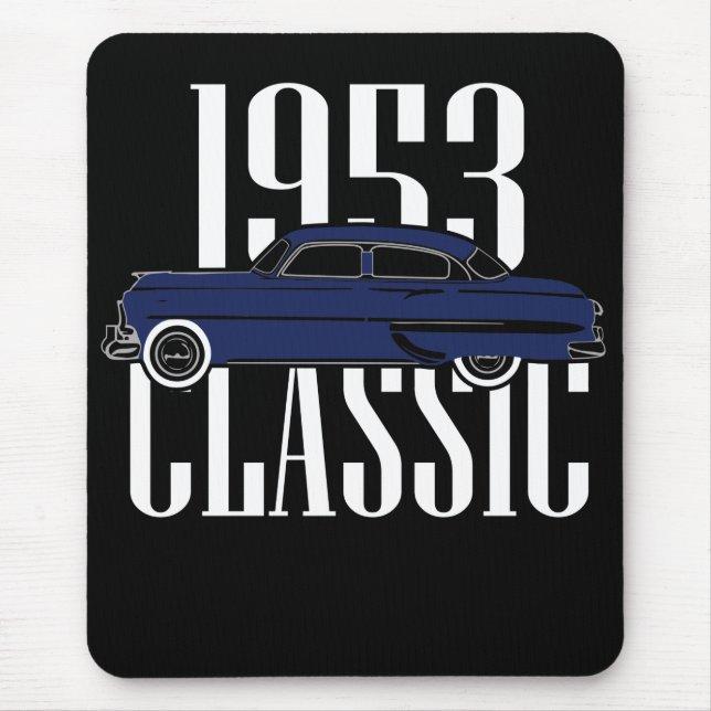 Klassisk bil 1953 musmatta (Framsidan)
