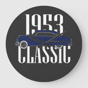 Klassisk bil 1953 stor klocka