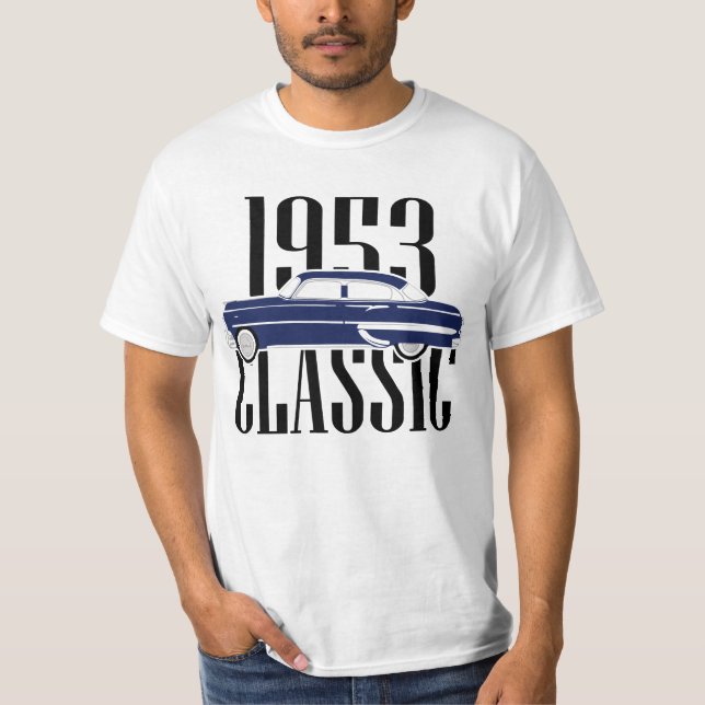 Klassisk bil 1953 t shirt (Framsida)