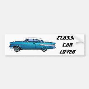 Klassisk bil 1957 Chevy BelAire Bildekal