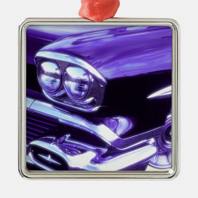 Klassisk bil: 1958 Chevrolet Julgransprydnad Metall (Framsidan)