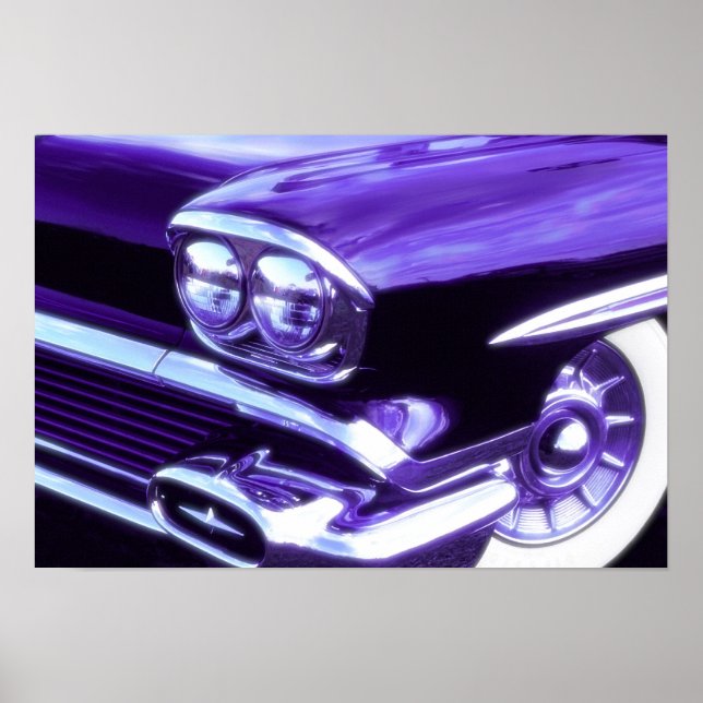 Klassisk bil: 1958 Chevrolet Poster (Framsidan)