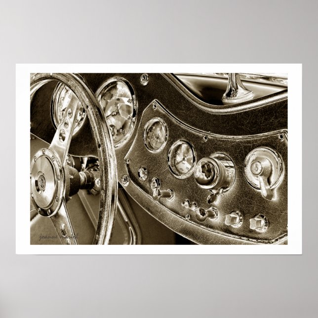 Klassisk bil 20 Poster utskrift (Framsidan)