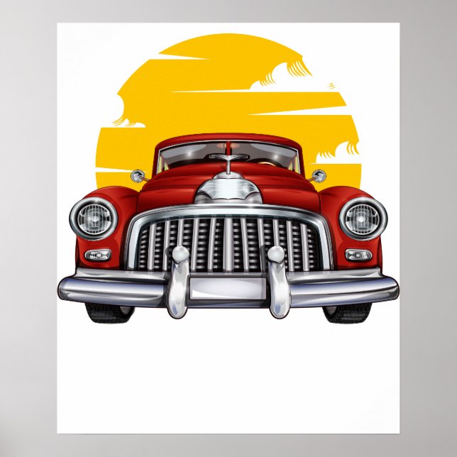 klassisk bil 2 poster (Framsidan)