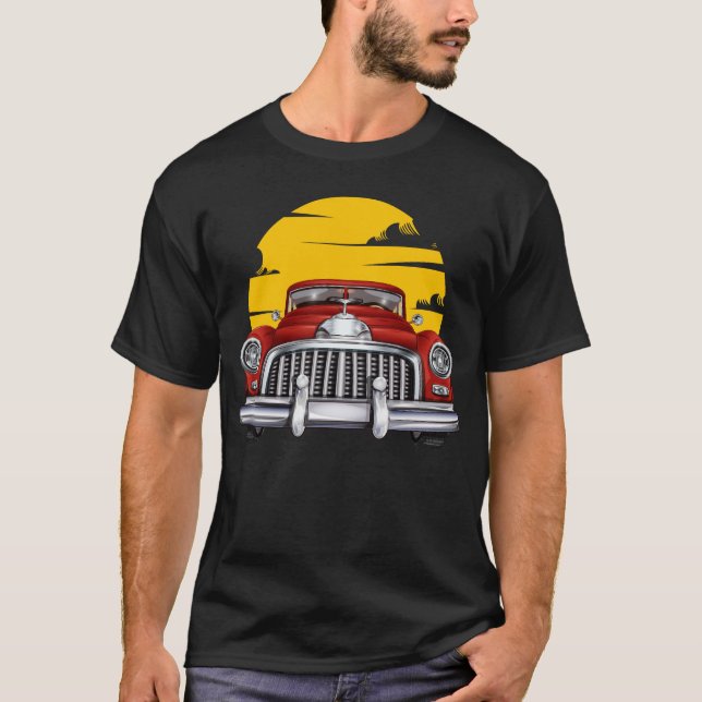 klassisk bil 2 t shirt (Framsida)