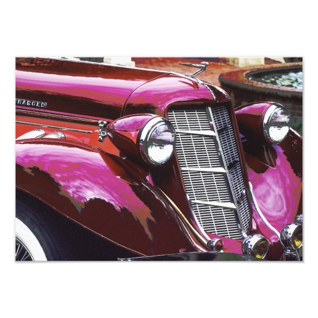 Klassisk bil: Auburn Fototryck (Framsidan)
