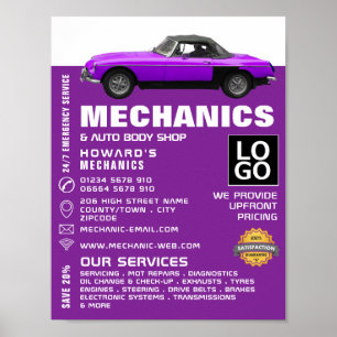 Klassisk bil, automatisk mekanik och reparationsre poster