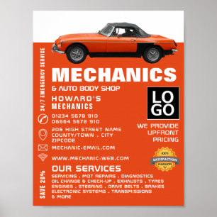 Klassisk bil, automatisk mekanik och reparationsre poster