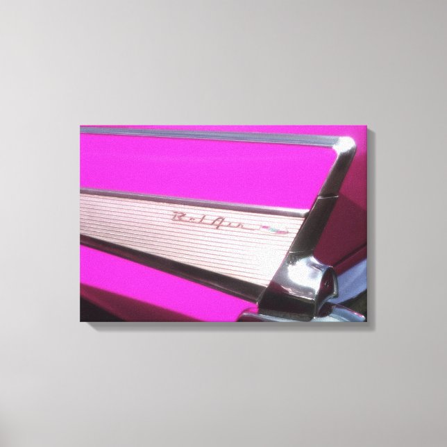 Klassisk bil: Chevrolet Bel Air Canvastryck (Framsida)
