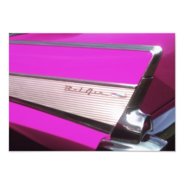 Klassisk bil: Chevrolet Bel Air Fototryck (Framsidan)