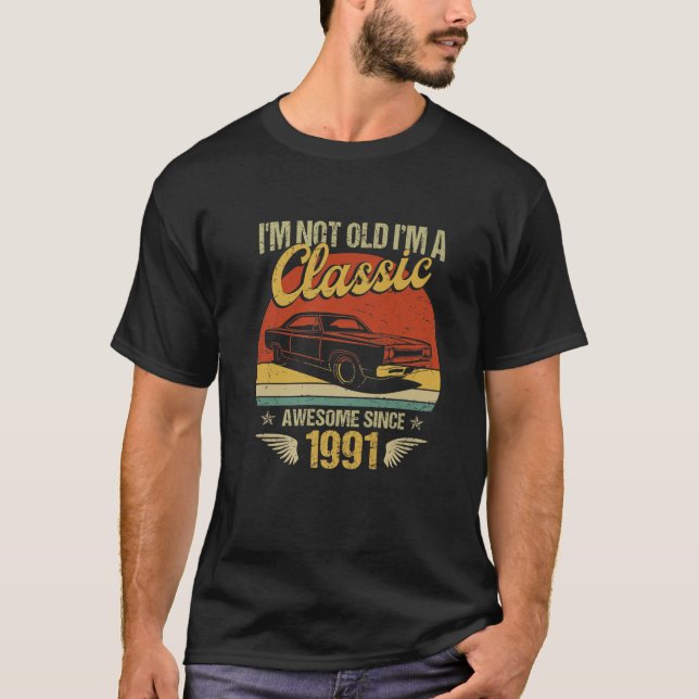 Klassisk bil Fantastisk 1991 Tee 31:e födelsedagen (Framsida)