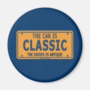 Klassisk bil för antikisk drivrutin magnet