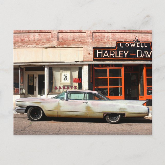 Klassisk bil-Gammala västern Vykort (Framsida)