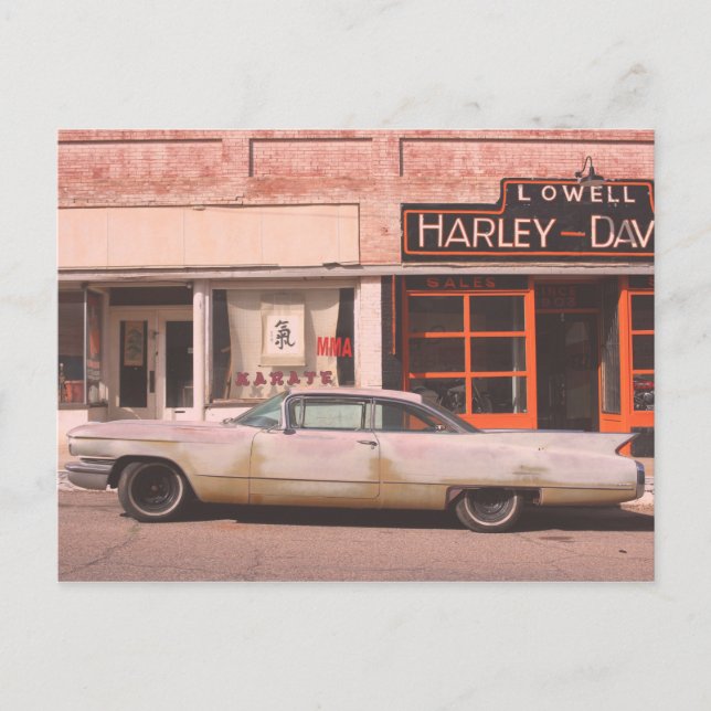 Klassisk bil-Gammala västern Vykort (Framsida)