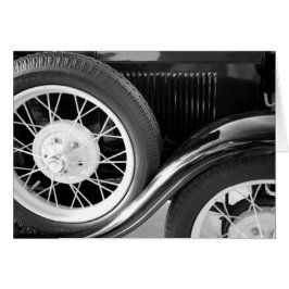 Klassisk bil hälsningskort