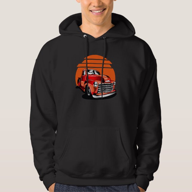 klassisk bil hoodie (Framsida)