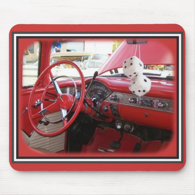 Klassisk bil med disk musmatta (Framsidan)