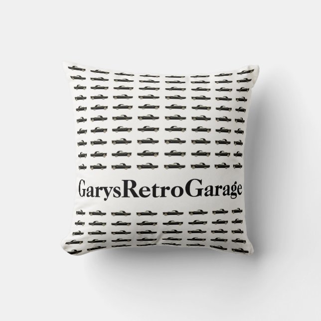 Klassisk bil Mönster #11 @ Garysretrogaraget w/tex Kudde (Framsida)