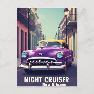 Klassisk bil New Orleans Vykort