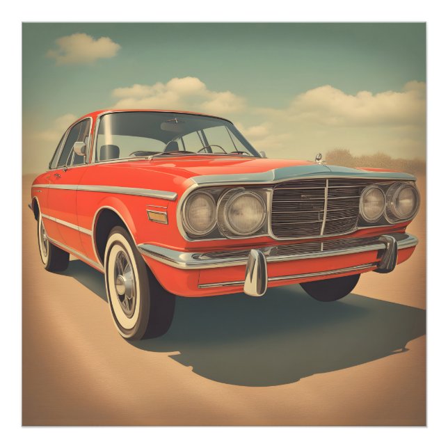 Klassisk bil poster (Framsidan)