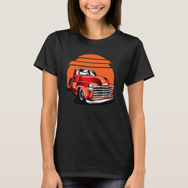 klassisk bil t shirt (Framsida)