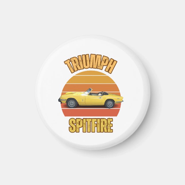 Klassisk bil Triumph Spitfire Magnet (Framsidan)