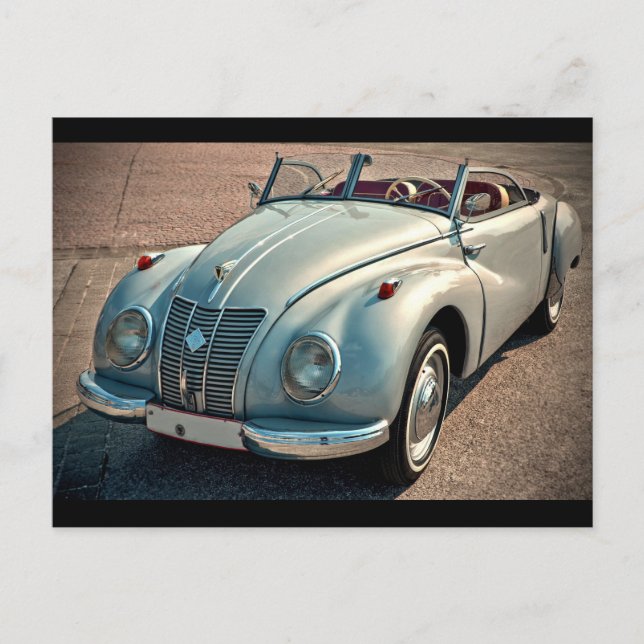 Klassisk bil vykort (Framsida)