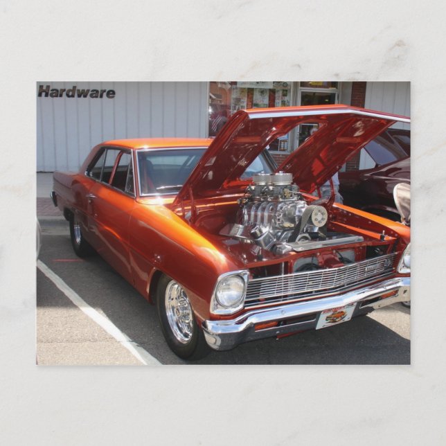 Klassisk bil vykort (Framsida)