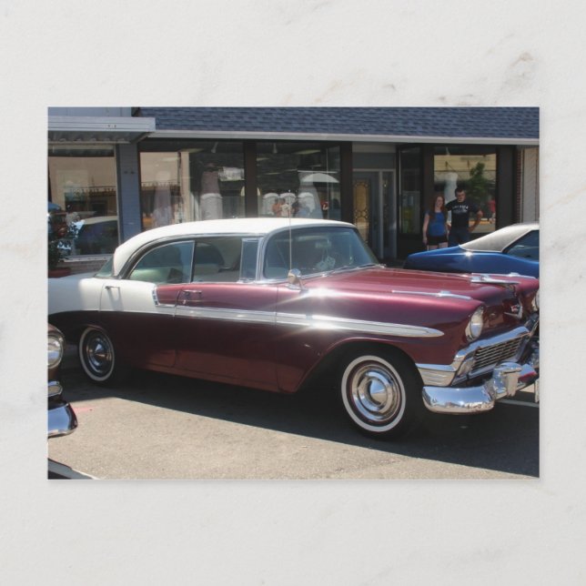 klassisk bil vykort (Framsida)