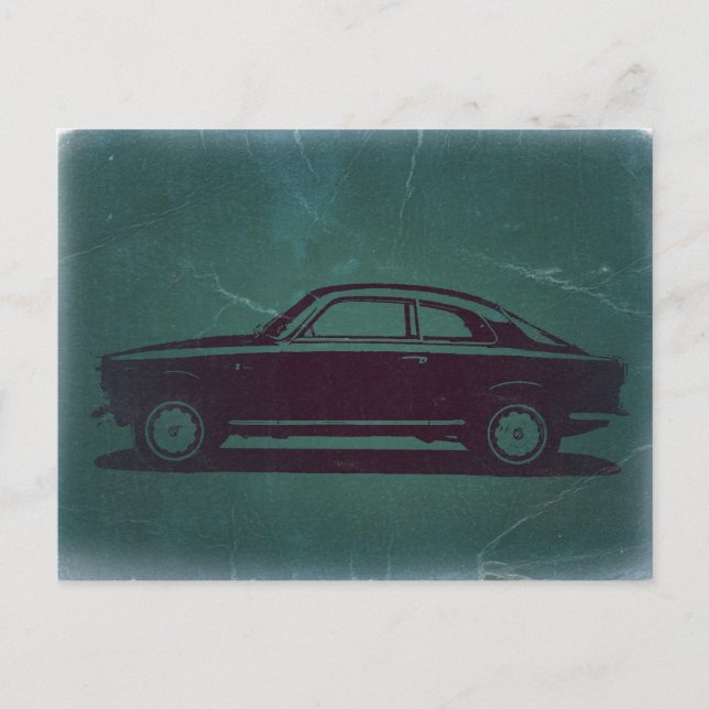 Klassisk bil vykort (Framsida)