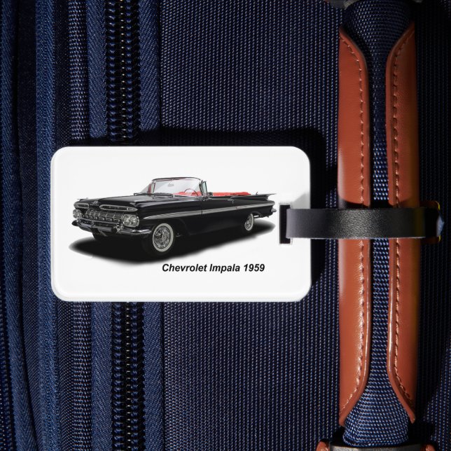 Klassisk bildobjekt för bagagetagg med läderband bagagebricka (Baksida Insitu 2)