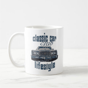 klassisk bilklubb vintage gammal bil älskare prese kaffemugg
