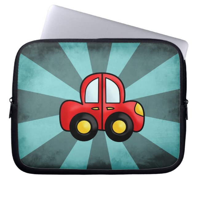 Klassisk bilkonst Retro biltryck Laptop Sleeve (Framsidan)