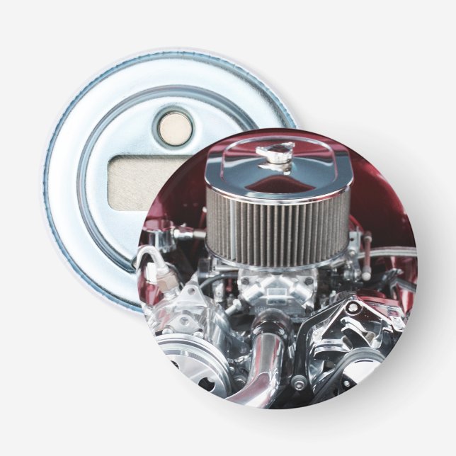 Klassisk bilmotor flasköppnare (Framsidan)