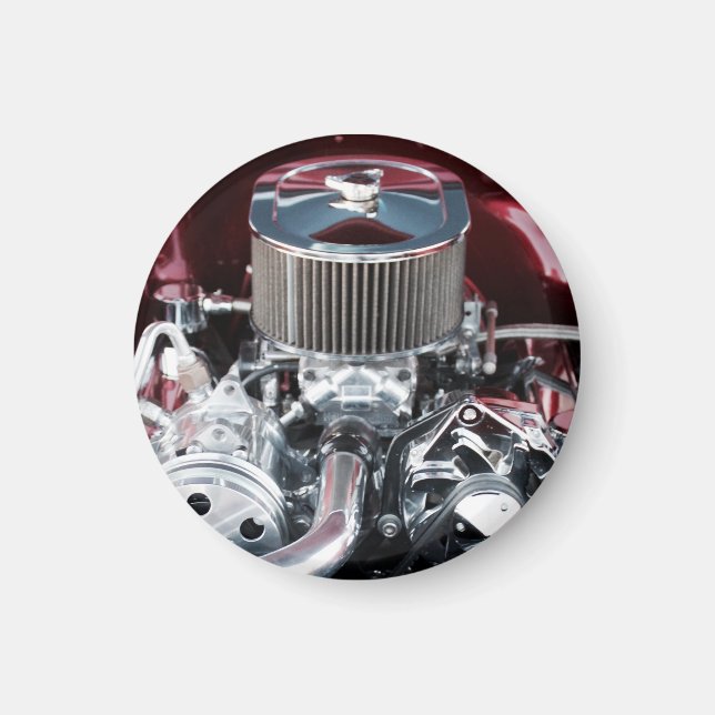Klassisk bilmotor magnet (Framsidan)