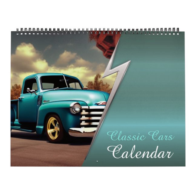 Klassisk bilskalender kalender (Omslag)