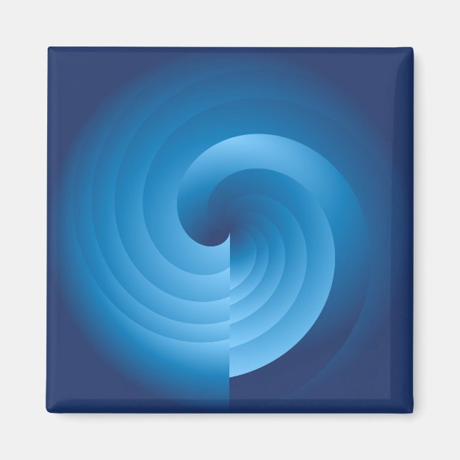 klassisk blå 2 magnet (Framsidan)