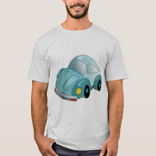 Klassisk blå Beetle-tröja. T Shirt