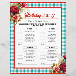 Klassisk blå Födelsedagsfest på ditt Mobila spel