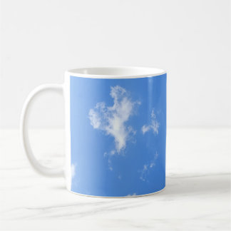 Klassisk blå himmel moln foto-mugg kaffemugg