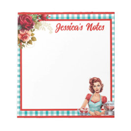 Klassisk Blå Pinup  Anteckningsblock