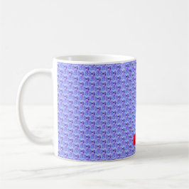 Klassisk blå populär design kaffemugg