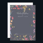 Klassisk blå Vild Bröllop Ord av visdom Rådkort<br><div class="desc">Detta klassiska blåa vild bröllop ord med visdomskort är perfekt för ett bröllop som är ett kritiskt område. Utformningen har en gult, lila, vita blommor med vild i ro och grönt med vattenfärg. De här korten är perfekter för bröllop, möhippa, babydusch, studentfest och mycket mer. Anpassa korten med namn från...</div>