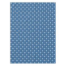 Klassisk blå vit Snöflingor Julgranar