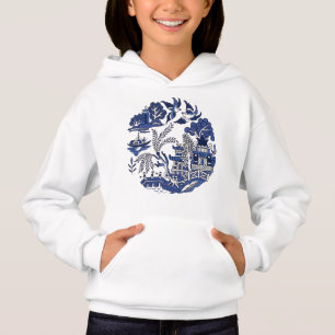 Klassisk blå Willow-design T Shirt