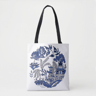 Klassisk blå Willow Design Tygkasse